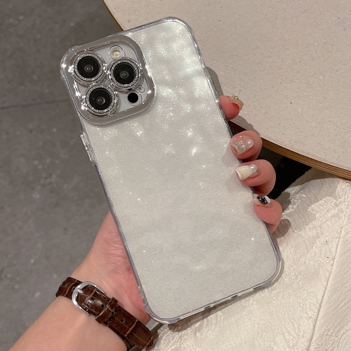 

For iPhone 13 Pro Max Ripple Glitter PC Hybrid TPU Phone Case(Transparent)