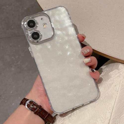 

For iPhone 11 Ripple Glitter PC Hybrid TPU Phone Case(Transparent)