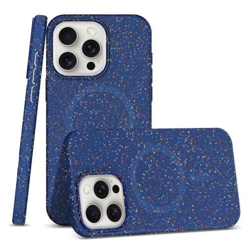 

For iPhone 15 Pro Colorful Frosted Magsafe PC Hybrid TPU Phone Case(Blue)