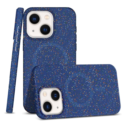 

For iPhone 13 Colorful Frosted Magsafe PC Hybrid TPU Phone Case(Blue)