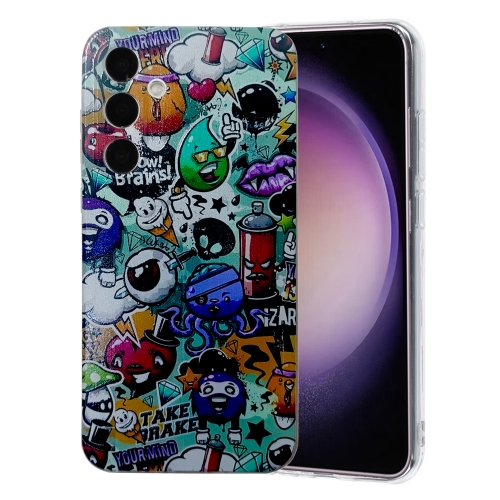 

For Samsung Galaxy S23 FE 5G Colored Drawing Pattern TPU Phone Case(Graffiti)