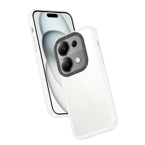 For Xiaomi Redmi Note 13 Pro 4G Frame Two Color Lens Ring TPU Phone Case(Transparent) глянцевая гидрогелевая пленка luxcase для samsung galaxy note edge передняя 90807