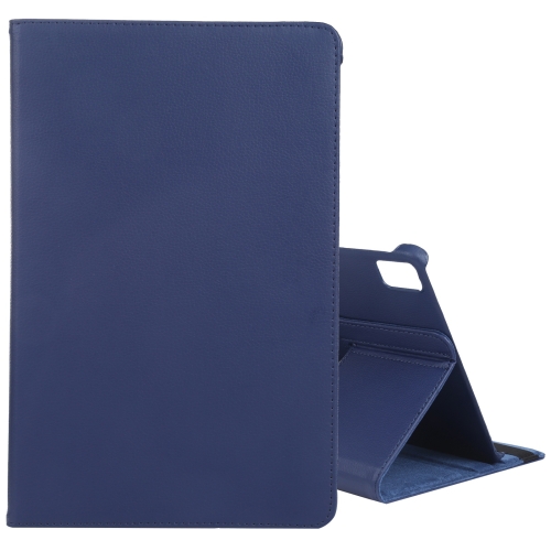 

For iPad Pro 13 2024 360 Degree Rotation Litchi Texture Leather Tablet Case with Holder(Dark Blue)