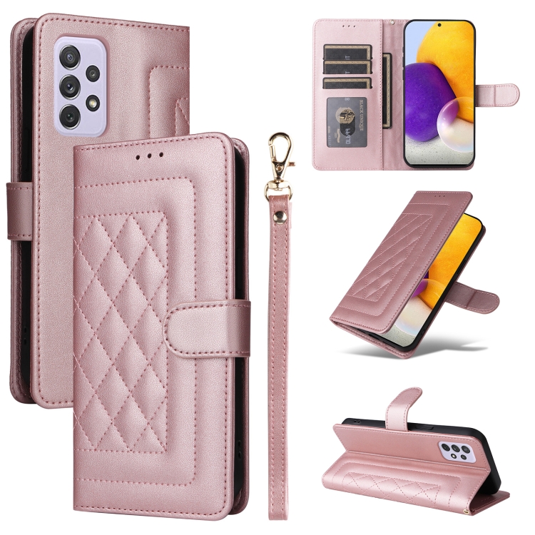 Leather Samsung A72 Flip Cover Case For Samsung Galaxy A72 Diamond
