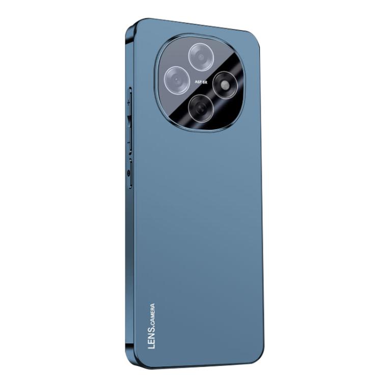 

For OPPO A6 Pro China AG Frosted Electroplating Acrylic Phone Case(Navy Blue)
