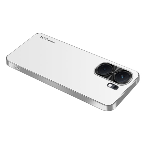 For vivo iQOO Neo9 Pro AG Frosted Electroplating Acrylic Phone Case(Silver White)