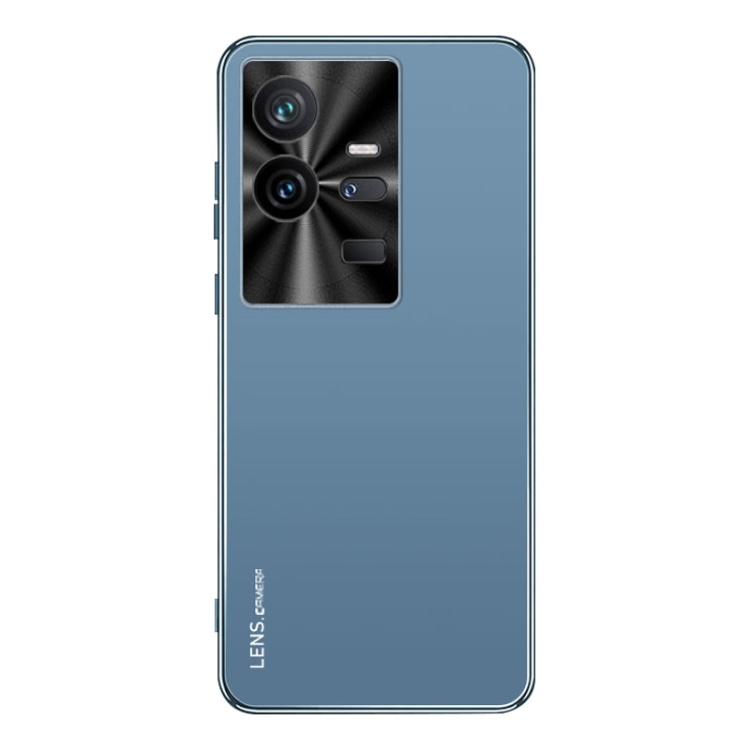 

For vivo iQOO 11 Pro AG Frosted Electroplating Acrylic Phone Case(Navy Blue)