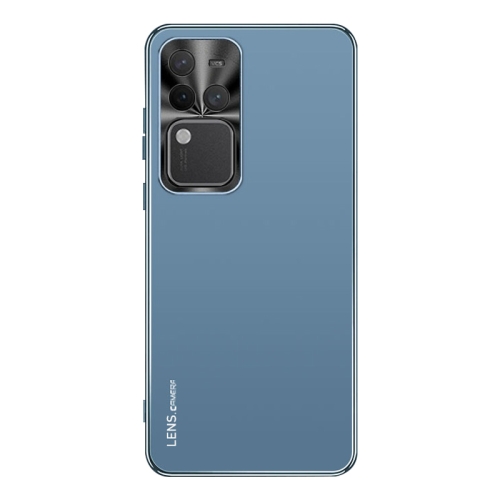 For vivo S18 Pro AG Frosted Electroplating Acrylic Phone Case(Navy Blue)