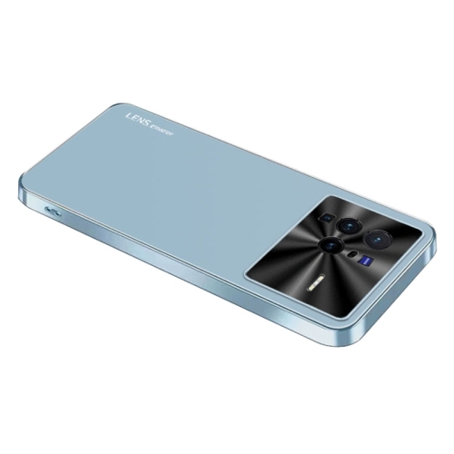 

For vivo X80 Pro AG Frosted Electroplating Acrylic Phone Case(Sierra Blue)
