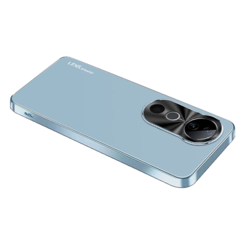 

For vivo S19 AG Frosted Electroplating Acrylic Phone Case(Sierra Blue)