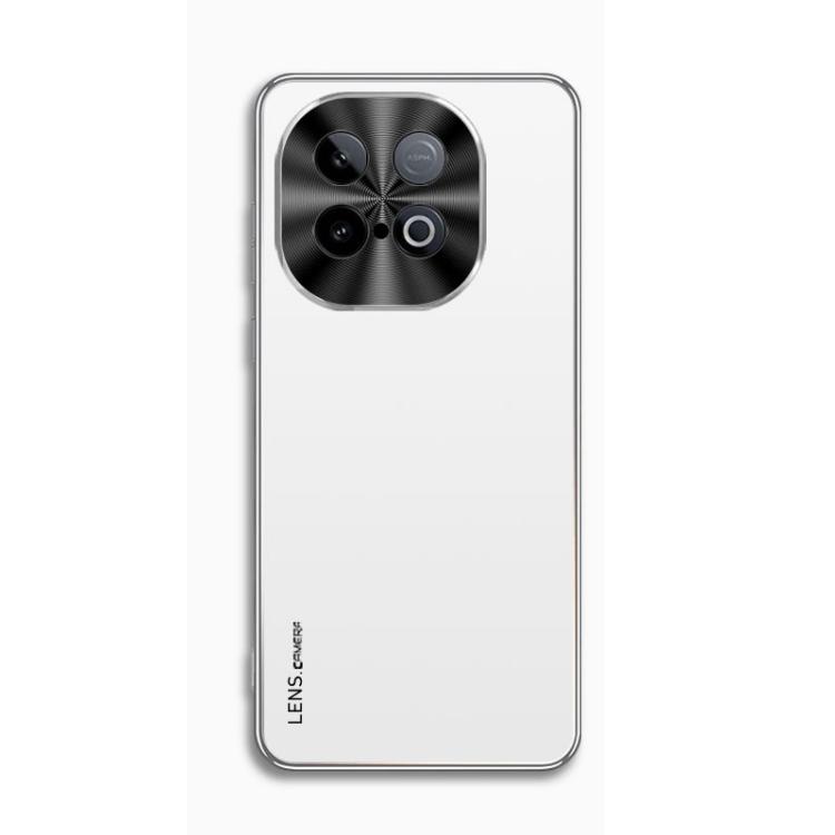 

For vivo Y300 GT AG Frosted Electroplating Acrylic Phone Case(Silver White)