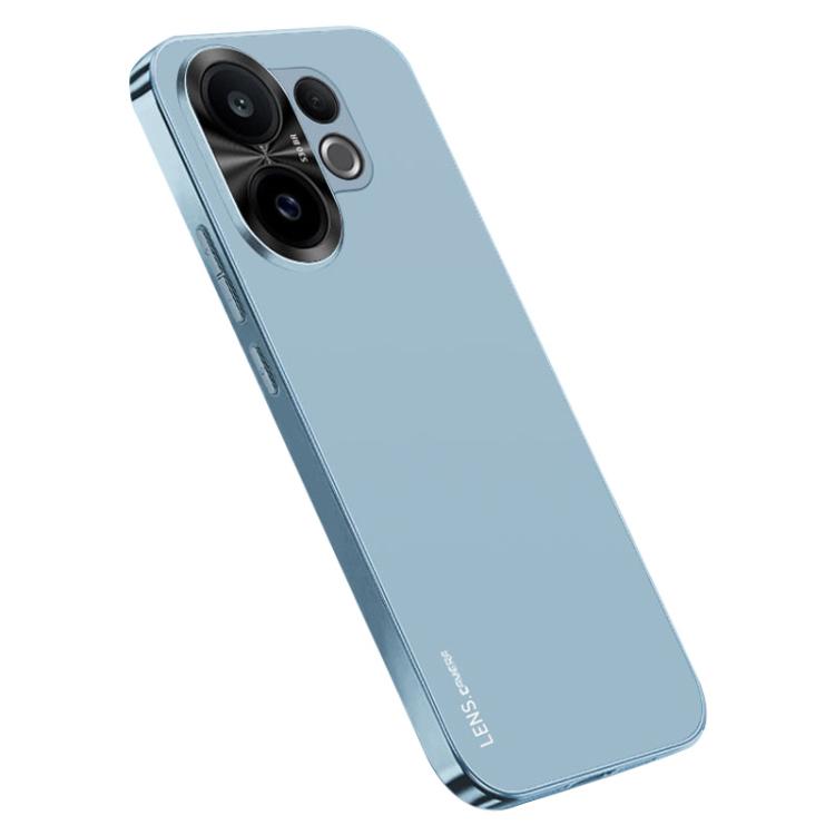 

For vivo S30 AG Frosted Electroplating Acrylic Phone Case(Sierra Blue)