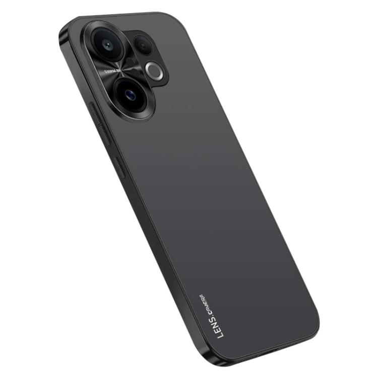 

For vivo S30 Pro mini AG Frosted Electroplating Acrylic Phone Case(Black)