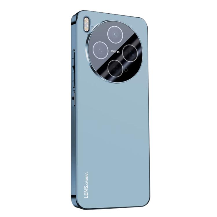 For vivo X300 AG Frosted Electroplating Acrylic Phone Case(Sierra Blue)