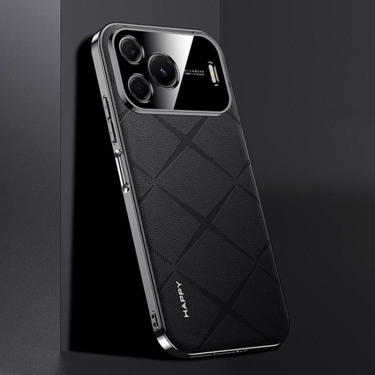 For Huawei nova 16 SE 5G Plain Leather PC Phone Case(Black)