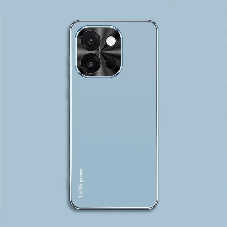 

For OnePlus 13T AG Frosted Electroplating Acrylic Phone Case(Sierra Blue)