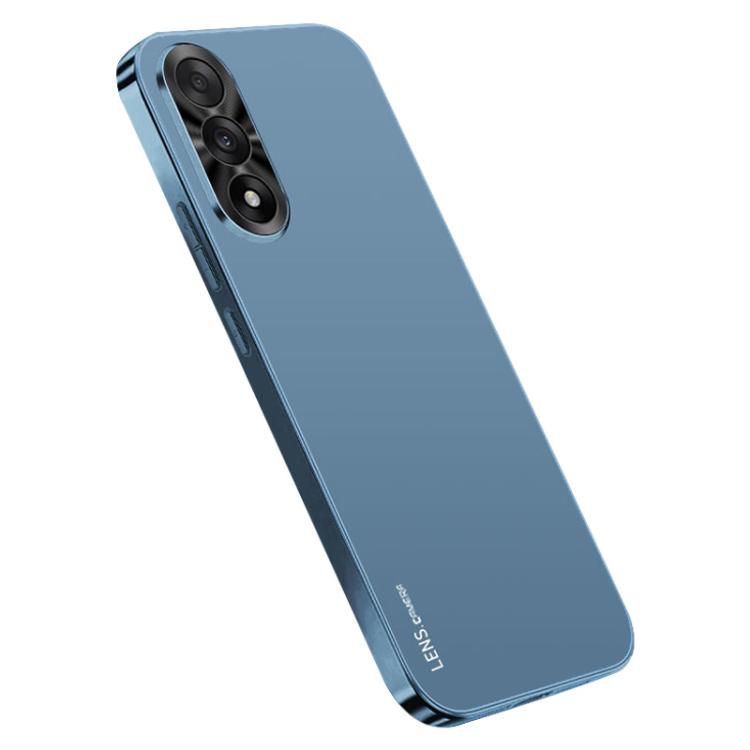 

For OnePlus Ace 5 Ultra AG Frosted Electroplating Acrylic Phone Case(Navy Blue)