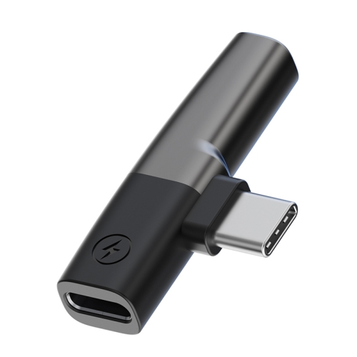 

2 in 1 USB-C / Type-C to 3.5mm + USB-C / Type-C DAC Audio Phone Charging Adapter(Tarnish)