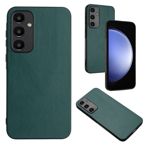 For Samsung Galaxy A55 5G R20 Leather Pattern Phone Single Case(Green)