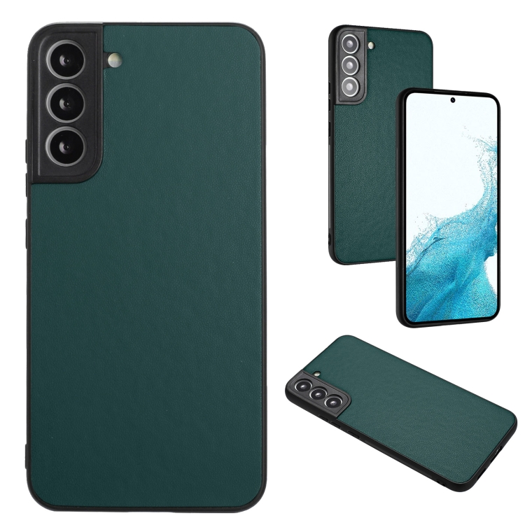 For Samsung Galaxy S22+ 5G R20 Leather Pattern Phone Single Case(Green)
