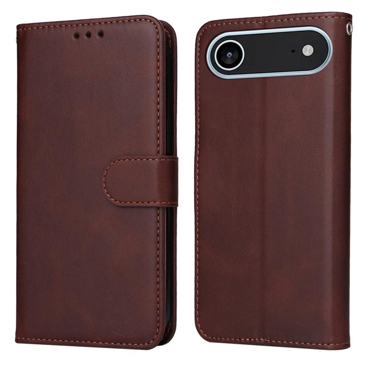 

For iPhone 17 Air Classic Calf Texture Flip Leather Phone Case(Brown)