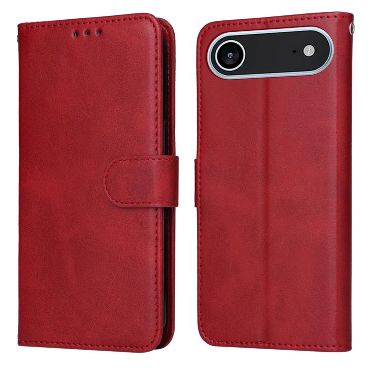 

For iPhone 17 Air Classic Calf Texture Flip Leather Phone Case(Red)