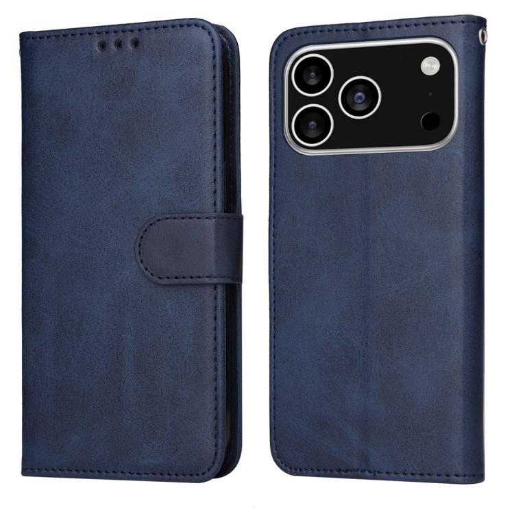 

For iPhone 17 Pro Classic Calf Texture Flip Leather Phone Case(Blue)