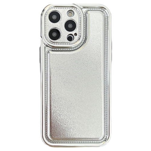 

For iPhone 15 Pro Max Electroplating Frosted TPU Phone Case(Silver)
