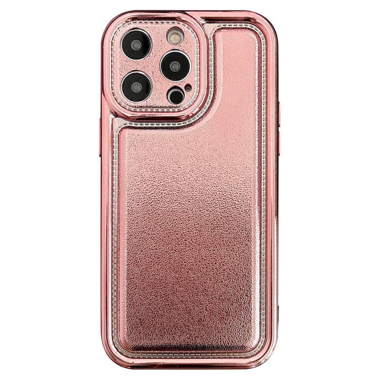 

For iPhone 15 Pro Electroplating Frosted TPU Phone Case(Rose Gold)