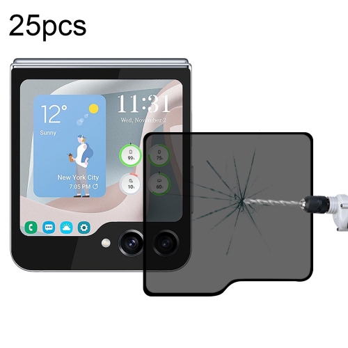 

For Samsung Galaxy Z Flip6 25pcs External Small Screen Privacy Full Glue Full Cover Screen Protector
