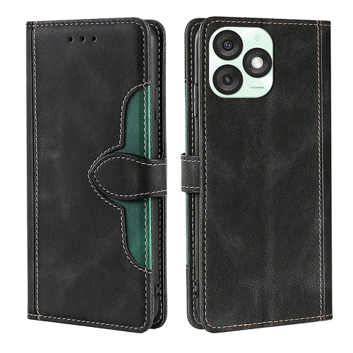 

For Itel A50 4G Skin Feel Magnetic Buckle Leather Phone Case(Black)