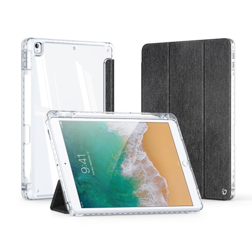 

For iPad 7/8/9 10.2/Air 3/Pro 10.5 2017 DUX DUCIS Unid Series PU+TPU Smart Tablet Case(Black)