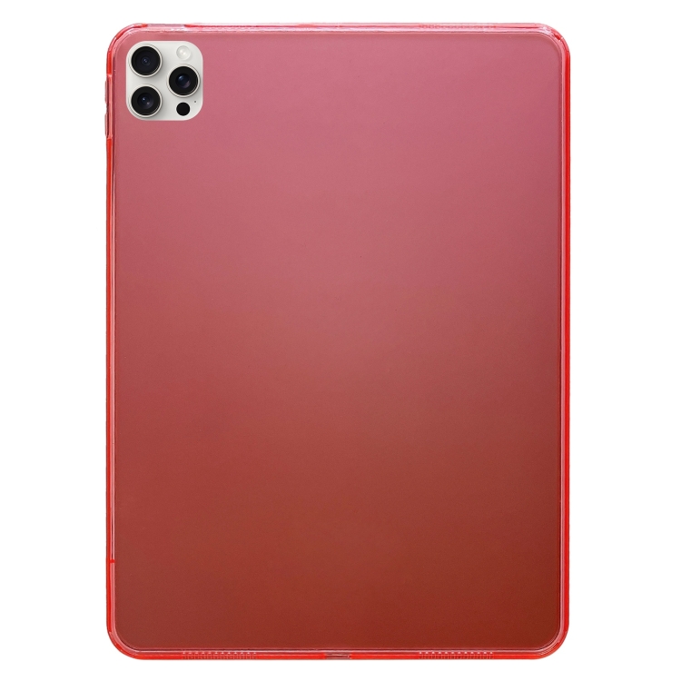 

For iPad Pro 13 2024 Skin-feeling Crystal Clear Acrylic Tablet Case(Pink)