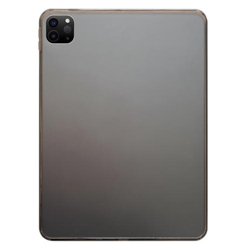 

For iPad Air 13 2024 / Pro 12.9 2022 Skin-feeling Crystal Clear Acrylic Tablet Case(Black)
