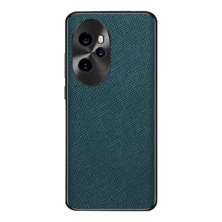 

For Honor 100 Pro Cross Texture PU Leather Phone Case(Dark Green)