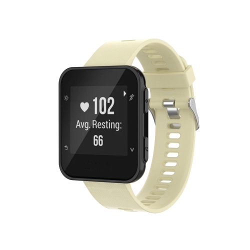 

For Garmin ForeAthlete 35J / Forerunner 35J Silicone Watch Band(Beige)
