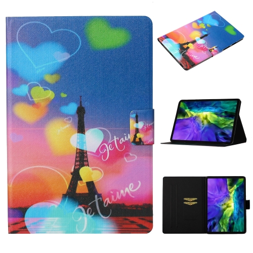For iPad Pro 11 2024 Voltage Coloured Drawing Smart Leather Tablet Case(Romantic Tower)