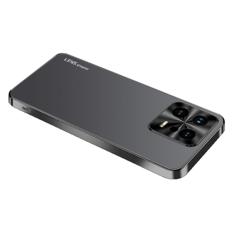 

For Xiaomi 13 AG Frosted Electroplating Acrylic Phone Case(Black)