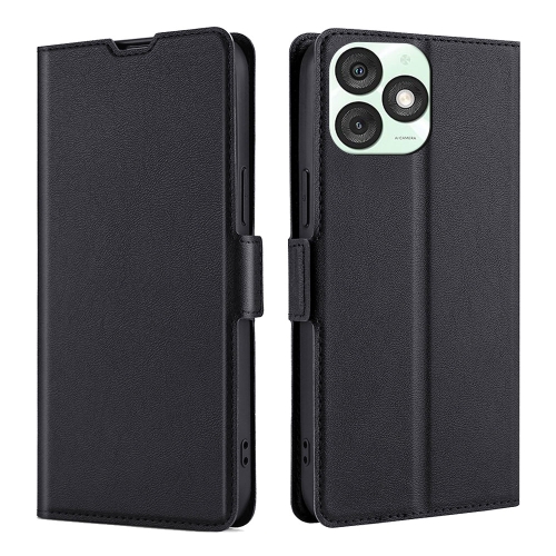 

For Itel A50 4G Ultra-thin Voltage Side Buckle Horizontal Flip Leather Phone Case(Black)