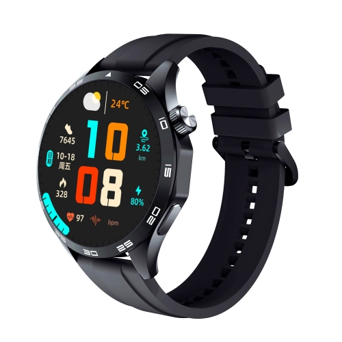 

WS-26 1.52 inch IP67 Sport Smart Watch Support Bluetooth Call / Sleep / Blood Oxygen / Heart Rate / Blood Pressure Health Monitor, Silicone Strap(Black)
