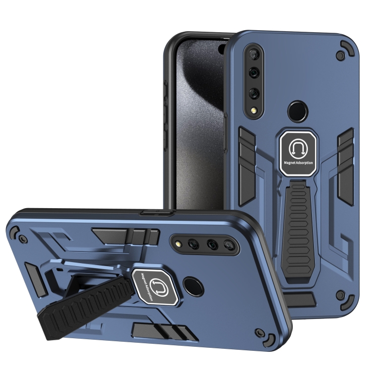 For Huawei Y9 Prime 2019 in Shockproof Holder Phone Case