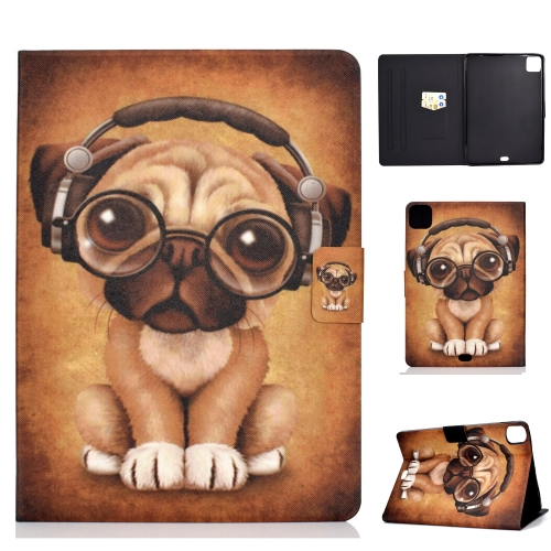 

For iPad Pro 11 2024 Voltage Colored Drawing Smart Leather Tablet Case(Dog)