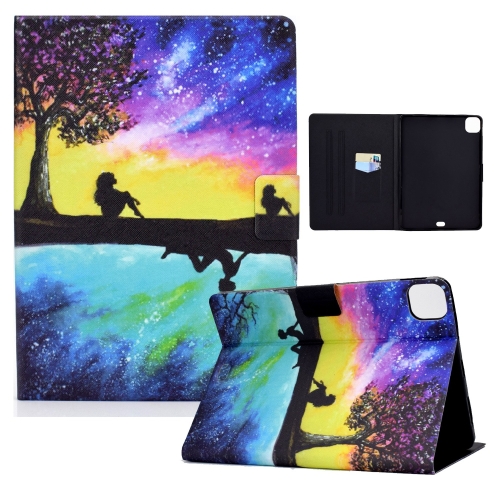 

For iPad Pro 11 2024 Voltage Colored Drawing Smart Leather Tablet Case(Starry Sky Reflection)