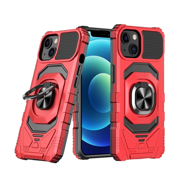 

For iPhone 13 Magnetic Ring Holder Phone Case(Red)