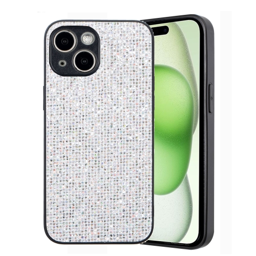 

For iPhone 15 Plus Glitter Powder TPU Hybrid PC Phone Case(White)