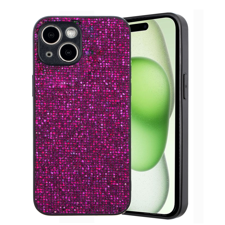

For iPhone 13 Glitter Powder TPU Hybrid PC Phone Case(Purple)