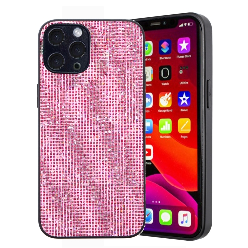 

For iPhone 11 Pro Max Glitter Powder TPU Hybrid PC Phone Case(Pink)