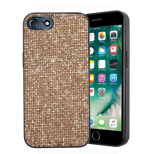 

For iPhone SE 2022 / 2020 / 8 / 7 Glitter Powder TPU Hybrid PC Phone Case(Gold)