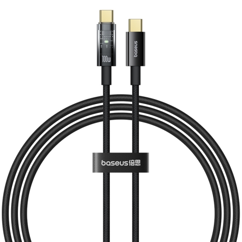 

Baseus Explorer Series 100W USB-C/Type-C to USB-C/Type-C Smart Power-off Fast Charging Data Cable, Length:1m(Black)