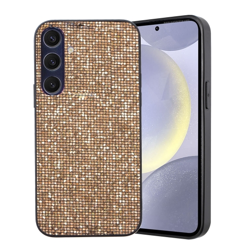 

For Samsung Galaxy S24+ 5G Glitter Powder TPU Hybrid PC Phone Case(Gold)